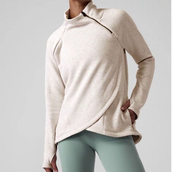 Athleta Cream Sweatshirt - Picture 1 of 6